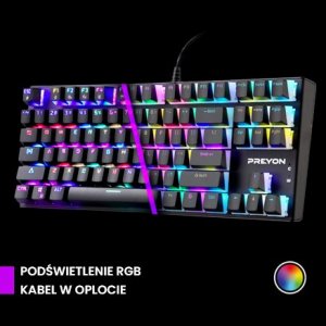 Klawiatura PREYON Red Blitz Claw Gateron Red (PRBC87B) 2