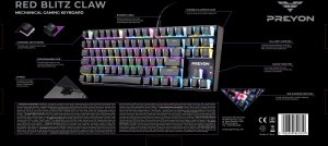 Klawiatura PREYON Red Blitz Claw Gateron Red (PRBC87B) 12