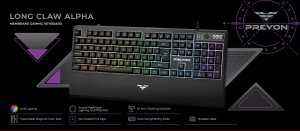 Klawiatura PREYON Long Claw Alpha  (PLCA104B) 9