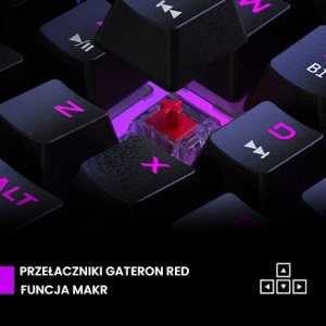 Klawiatura PREYON Red All Claw Gateron Red Hot Swap (PRAC61B) 3