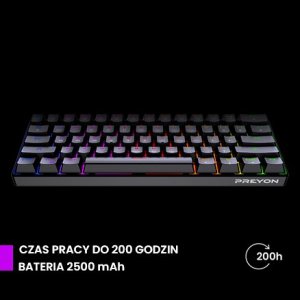Klawiatura PREYON Red All Claw Gateron Red Hot Swap (PRAC61B) 4