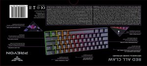 Klawiatura PREYON Red All Claw Gateron Red Hot Swap (PRAC61B) 8
