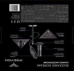 Mikrofon PREYON USB Buzzard Scream (PBS43B) 9