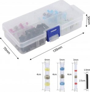 Korbi ZESTAW SZYBKOZŁĄCZKA Z CYNĄ TERMOKURCZLIWA 100SZT 2