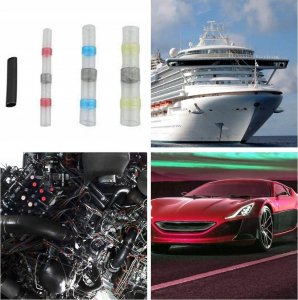 Korbi ZESTAW SZYBKOZŁĄCZKA Z CYNĄ TERMOKURCZLIWA 100SZT 5