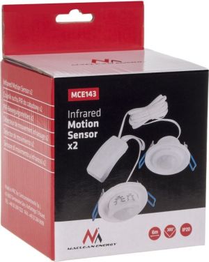 Maclean Czujnik ruchu PIR podwójny do zabudowy (MCE143 ) 3