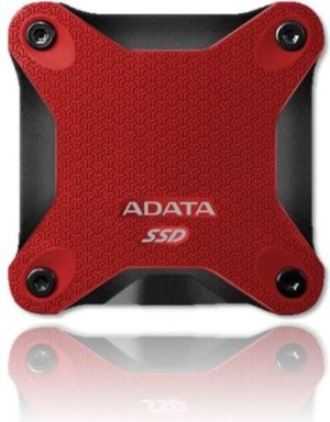 Dysk zewnętrzny SSD ADATA SSD 256 GB Czerwony (ASD600-256GU31-CRD) 1