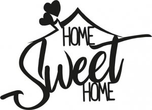 Pirudem Napis HOME SWEET HOME II - metalowa ozdoba ścienna 700 x 500 mm 3