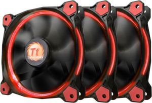 Wentylator Thermaltake Riing 12 LED Red 3-pack (CL-F055-PL12RE-A) 1