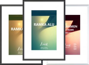 Ramka FPU APRIL Ramka ALU 30x40 czarna, matowa (RA20) 2