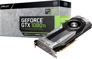 Karta graficzna PNY GeForce GTX 1080 Ti Founders Edition 11GB GDDR5X (352 bit), HDMI, 3x DP, BOX (GF108IGTX11EPB) 1