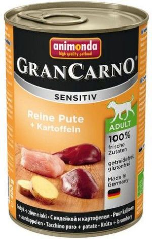 Animonda Gran Carno Sensitiv Indyk + ziemniaki 400g 1