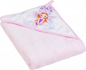 Tega Baby Ręcznik Okrycie Kąpielowe Z Kapturkiem 100X100 Księżniczka Różowy 1