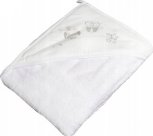 Tega Baby Ręcznik Okrycie Kąpielowe Z Kapturkiem 80X80 Sowy Biały 1