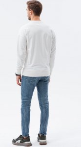 Ombre Bluza męska bez kaptura z kieszonką - kremowa B1277 XL 4