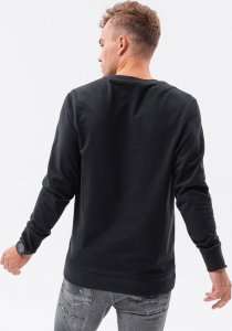 Ombre Bluza męska bez kaptura z przeszyciami - czarna B1278 XL 5