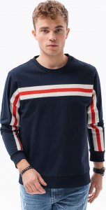 Ombre Bluza męska z lampasem - granatowa B1279 L 2