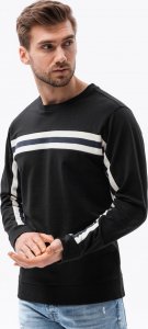 Ombre Bluza męska z lampasem - czarna B1279 XL 1