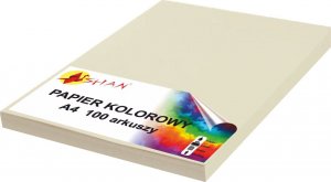 Shan Papier kolorowy A4 120g ecru 100 arkuszy 1