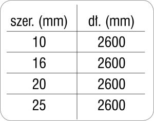 Chaba SMYCZ TAŚMA OZDOBNA REG 25mm CZARNA 2