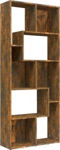 vidaXL Regał na książki, przydymiony dąb, 67x24x161 cm 2
