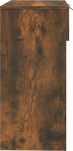 vidaXL Stolik konsolowy, przydymiony dąb, 90x36x75 cm 7