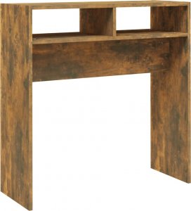 vidaXL vidaXL Stolik konsolowy, przydymiony dąb, 78x30x80 cm 2