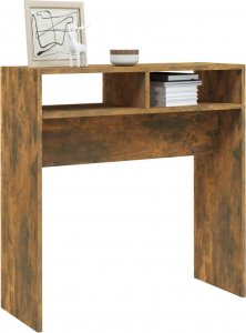 vidaXL vidaXL Stolik konsolowy, przydymiony dąb, 78x30x80 cm 4