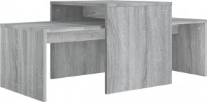 vidaXL vidaXL Stolik kawowy, szary dąb sonoma, 100x48x40 cm 2