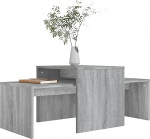 vidaXL vidaXL Stolik kawowy, szary dąb sonoma, 100x48x40 cm 3