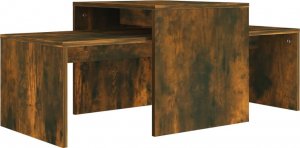 vidaXL vidaXL Stolik kawowy, przydymiony dąb, 100x48x40 cm 2