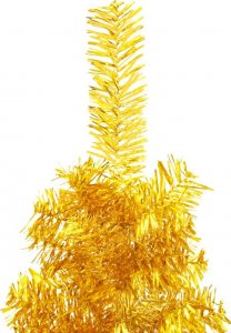 vidaXL Choinka sztuczna na stojaku Złota 6