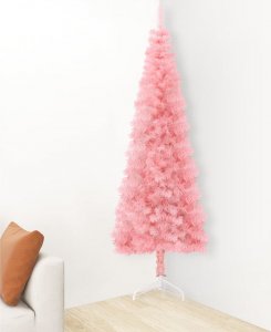 vidaXL Choinka sztuczna na stojaku Różowa 3