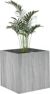 vidaXL vidaXL Donica, szary dąb sonoma, 40x40x40 cm, materiał drewnopochodny 4