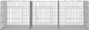 vidaXL vidaXL Klatka dla królika, 3 panele, 163x79x54cm, galwanizowane żelazo 3