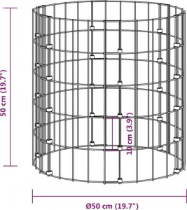 vidaXL Kompostownik ogrodowy, 50x50 cm, stal galwanizowana 6