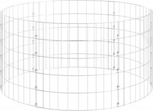 vidaXL Kompostownik ogrodowy, 100x50 cm, stal galwanizowana 4