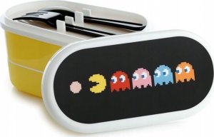 Puckator PACMAN Pac-Man śniadaniówka 2w1 lunchbox sztućce 1