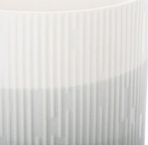 AmeliaHome AmeliaHome Organizer ceramiczny FINO 9X9,8 szary biały 1