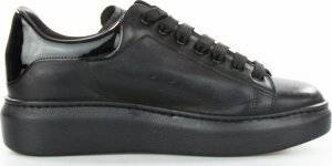 Sempre Sneakersy skórzane ze wstawką czarne Sempre-36 1