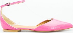 Victoria Gotti Baleriny sandały skórzane lakierowane różowe Victoria Gotti-38 1