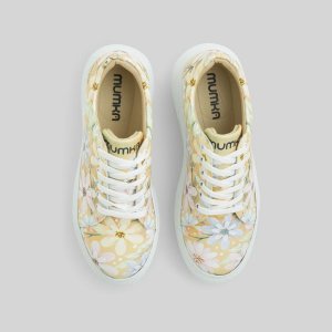 Mumka Shoes Sneakersy wegańskie na platformie Kolorowe Kwiaty Mumka-37 1