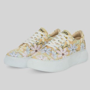 Mumka Shoes Sneakersy na platformie Kolorowe Kwiaty Mumka-39 4