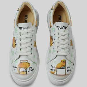 Mumka Shoes Sneakersy wegańskie na platformie Kot Szuka Miłości Mumka-39 1