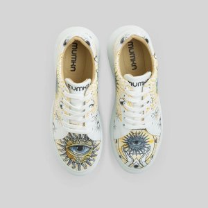 Mumka Shoes Sneakersy wegańskie na platformie Otwórz Oczy i Zacznij Marzyć Mumka-37 1