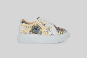 Mumka Shoes Sneakersy wegańskie na platformie Otwórz Oczy i Zacznij Marzyć Mumka-39 2