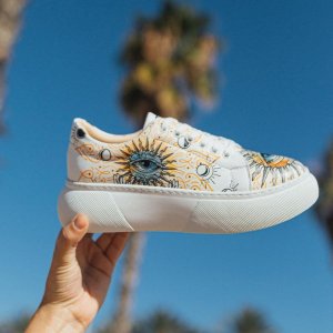 Mumka Shoes Sneakersy wegańskie na platformie Otwórz Oczy i Zacznij Marzyć Mumka-39 5