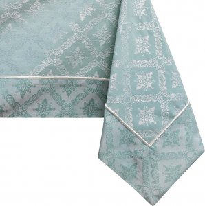 Decoking DecoKing Obrus bawełniany MAYA mankiet + lamówka 160X220 miętowy 1