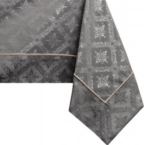 Decoking DecoKing Obrus bawełniany MAYA mankiet + lamówka 160X300 kakaowy 1