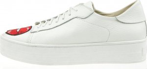 Wolski Białe tenisówki skórzane z haftem J. -36 4